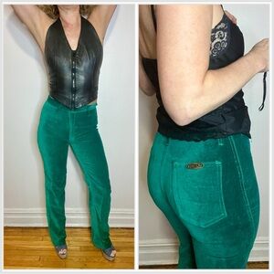 Emerald Green Straight Leg Pants